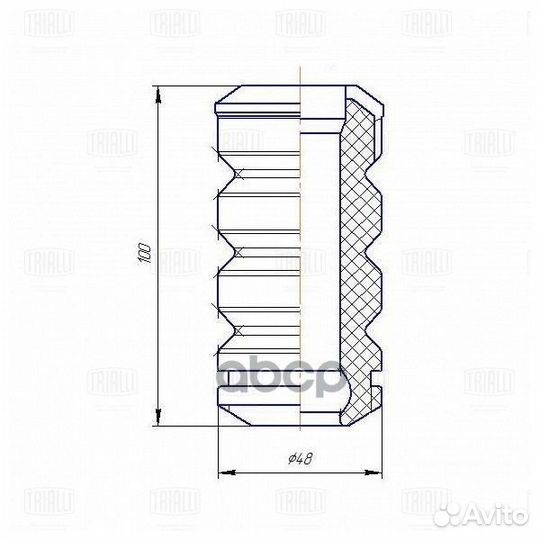 Пыльник+отбойник LADA 1119 kalina (к-т на 1 амо