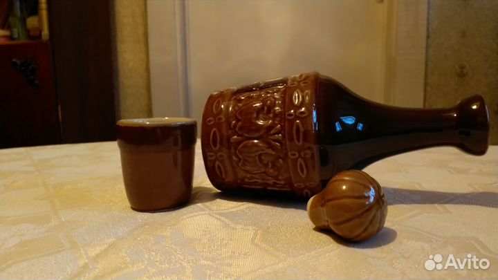 Графин (штоф) для крепких напитков со стопкой