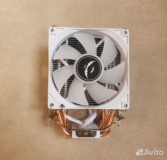 Кулер cpu на 4 трубки (белый) 4pin 1700,2011,AM4