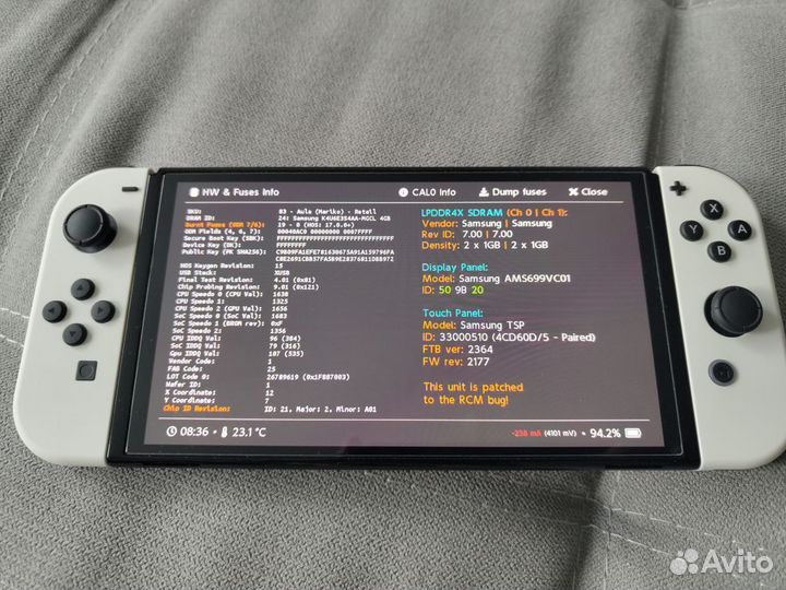 Прошитая Nintendo Switch oled 64+128 Гб