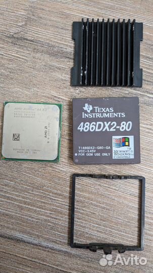 Процессоры 486DX2-80 и Athlon 64 x2