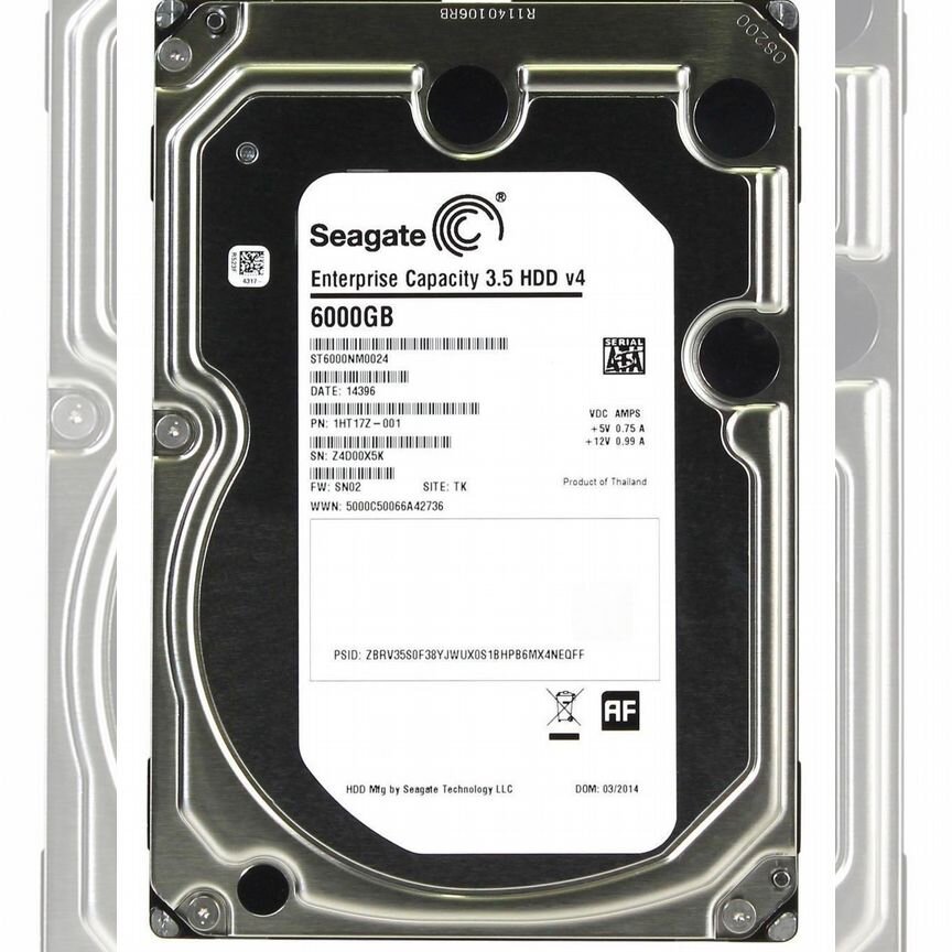 [ST6000NM0024] Жесткий Диск Seagate 6tb Sata3 3.5 St6000nm0024