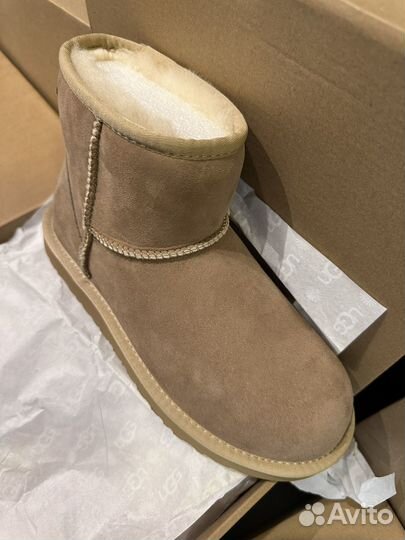 Угги женские UGG classic mini II sand оригинал