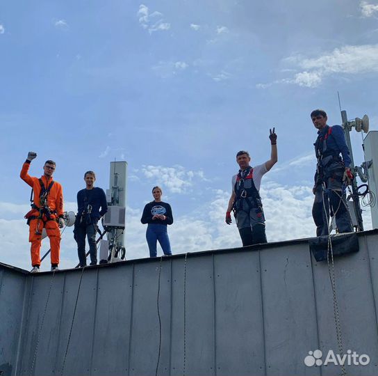 Обучение работе на высоте промышленному альпинизму