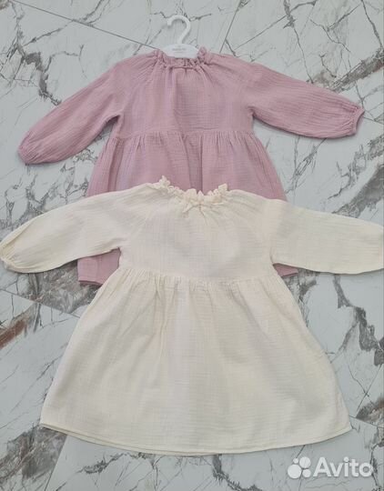 Муслиновые платья для двойни