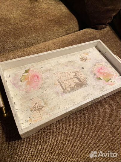 Поднос ручная работа