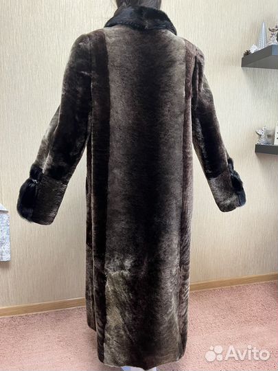 Шуба мутоновая длинная