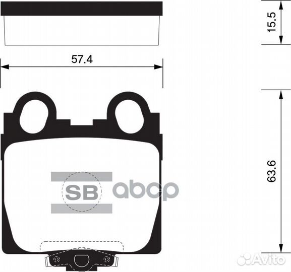 Колодки тормозные lexus GS 3.0-4.3 97/IS 2.0-3