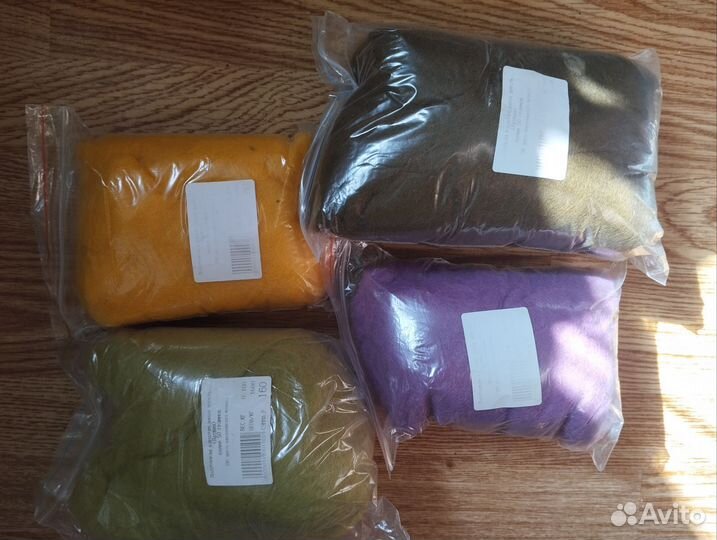 Шерсть для валяния меринос Латвия 50гр