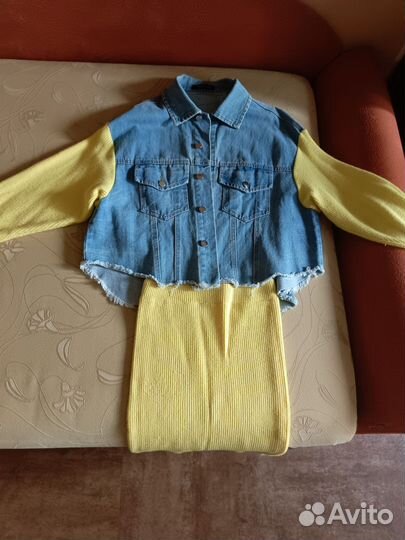 Джинсовый костюм женский 44 46