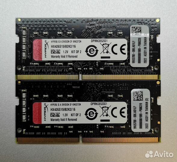Sodimm Kingston HyperX Impact 16GB (Оригинал)