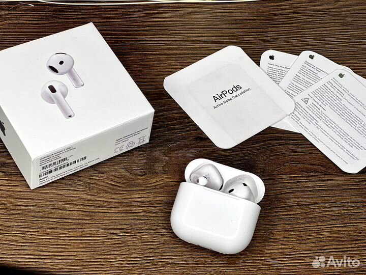 Airpods 4 с шумоподавлением (новые, гарантия)