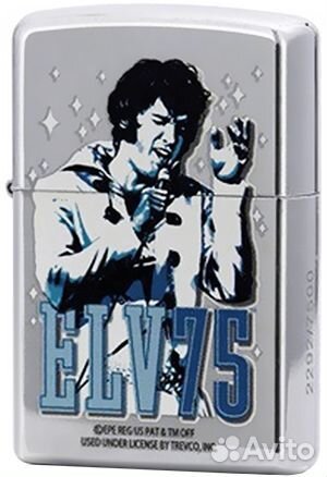 Zippo. Elvis 75 Years. Лимит: 1/7500. Редк. NEW