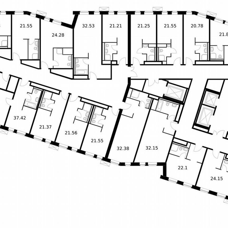 Апартаменты-студия, 23,3 м², 11/15 эт.