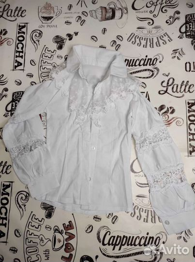 Изящные нарядные блузки 122, пакетом