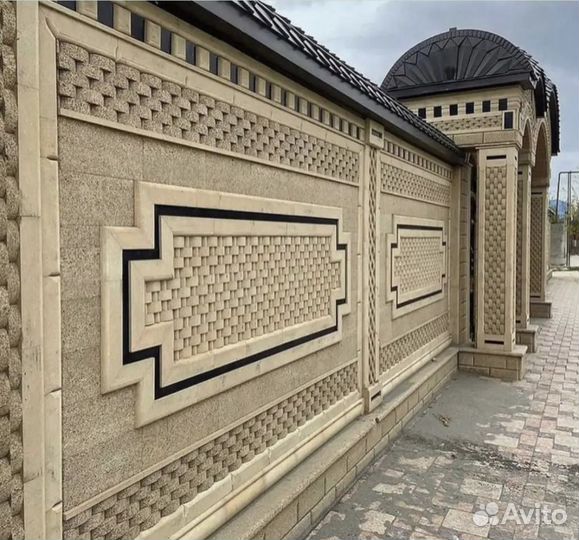 Облицовка дагестанским камнем