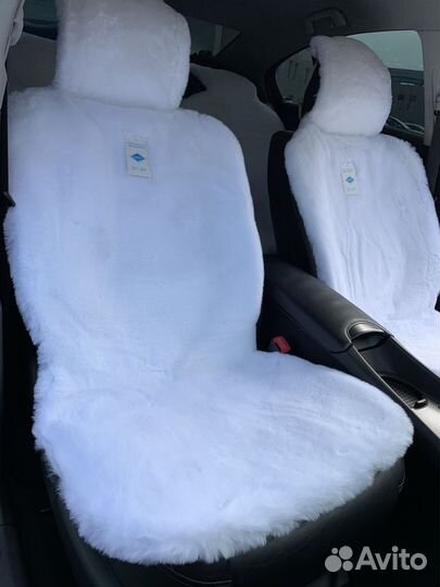Накидки из искусственного меха короткий ворс 2 шт
