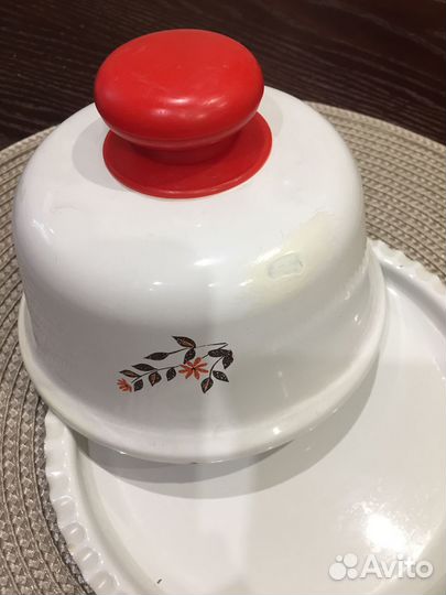 Масленка СССР эмалированная