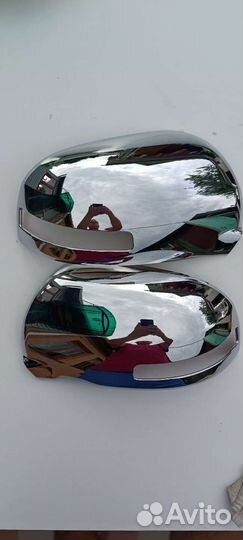 Накладки на зеркала Mitsubishi Outlander XL