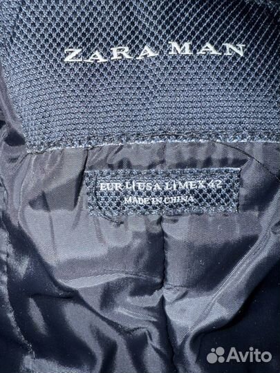 Пальто мужское zara серое