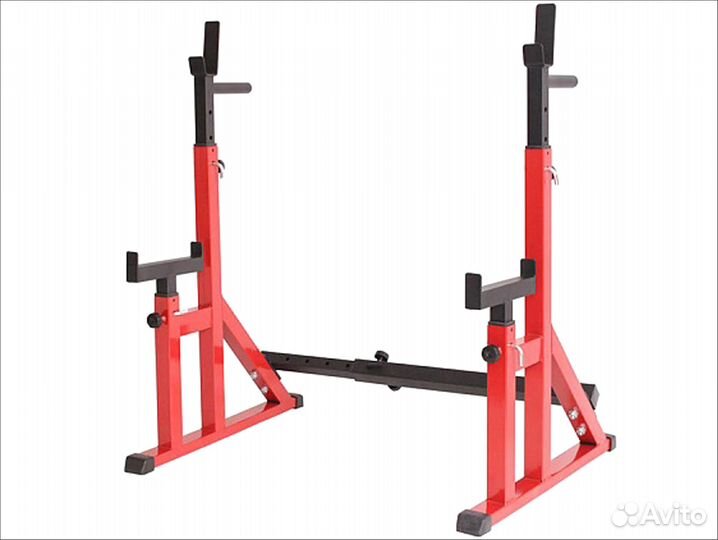 Стойки для приседа и жима со страховкой красные