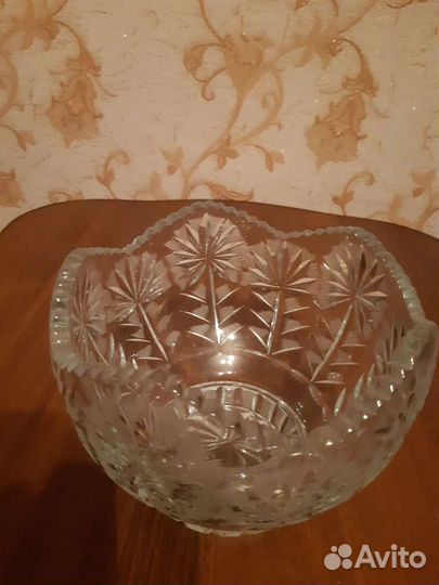 Хрустальная конфетница СССР