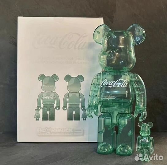 Bearbrick Coca-Cola green 400%&100%