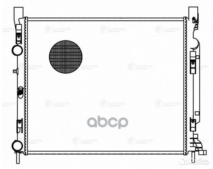 Радиатор охлаждения Renault Kangoo (09) 1.5D/1.6i