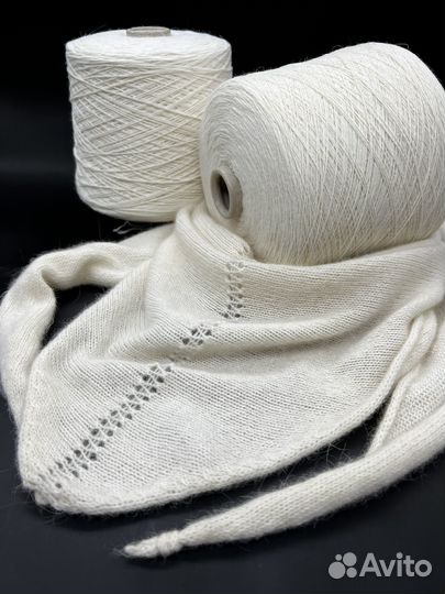 Пряжа ангора Италия Белая