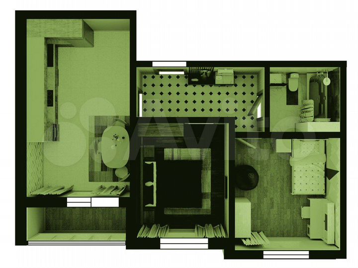 2-к. квартира, 57 м², 3/17 эт.
