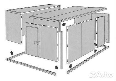 Холодильная камера 7.8м3 ппу80 Новая Вналичии