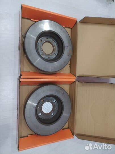 Комплект передних тормозных дисков kia rio 4