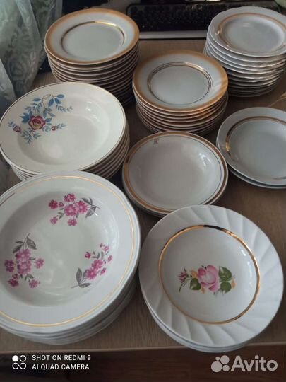 Тарелки СССР красивая посуда