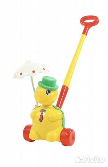 Игрушка каталка с ручкой
