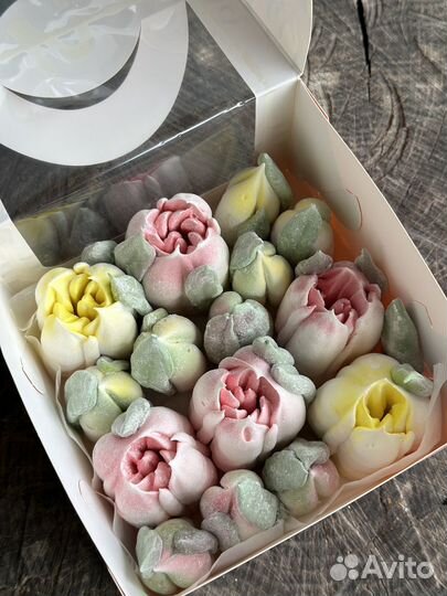 Тюльпаны из зефира