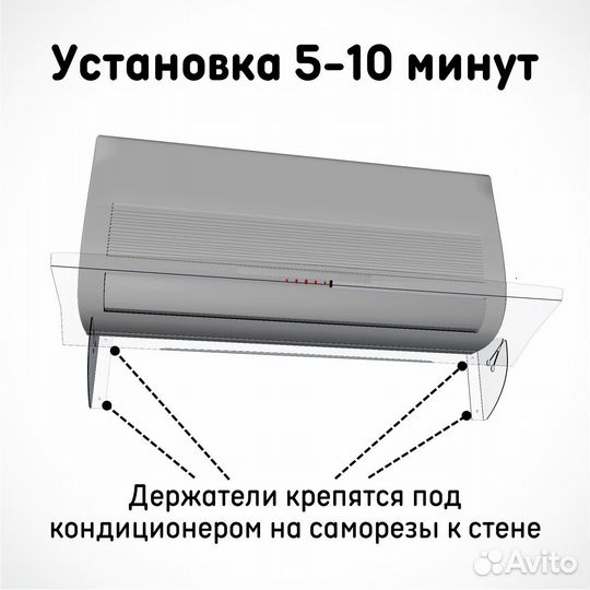 Экран для кондиционера настенный 700 мм