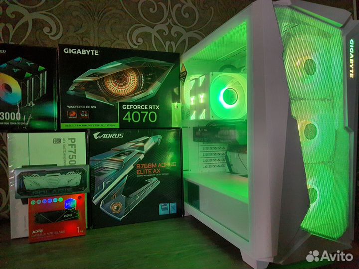Мощный Gigabyte Gaming PC RTX4070+Core i5 13500