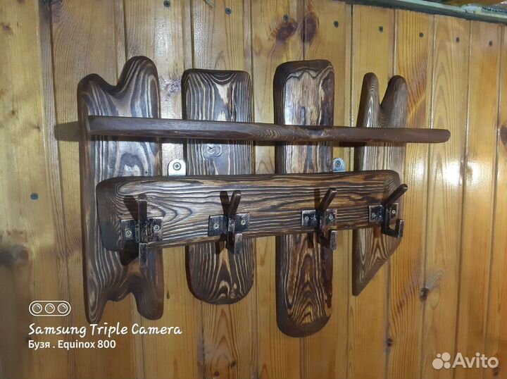 Вешалка- полка для бани