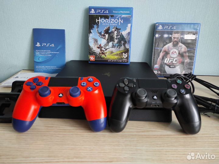 Sony playstation 4 slim /2 геймпада /Игры