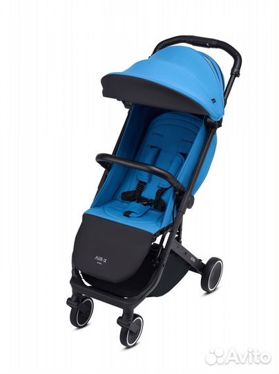 Коляска anex AIR-X blue + подстаканник и сумка