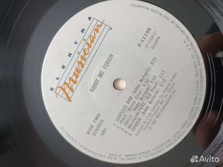 Пластинка Bobby McFerrin 1982 Japan