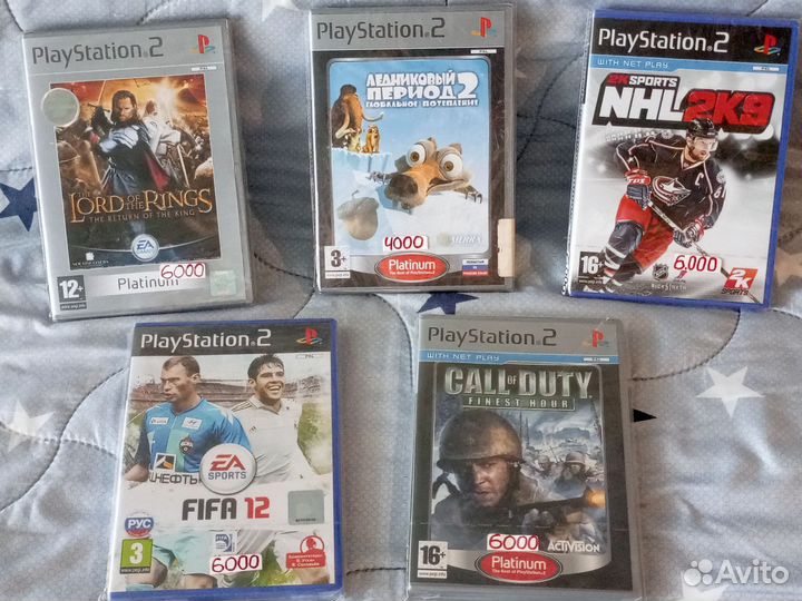 PS2 игры лицензия, диски PlayStation 2 силд sealed