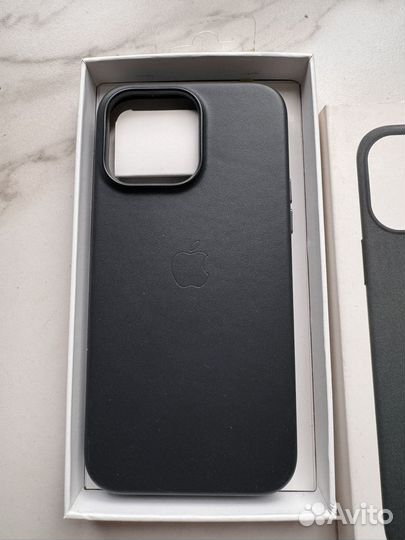 Кожанный чехол на айфон 14 про/14 про мах