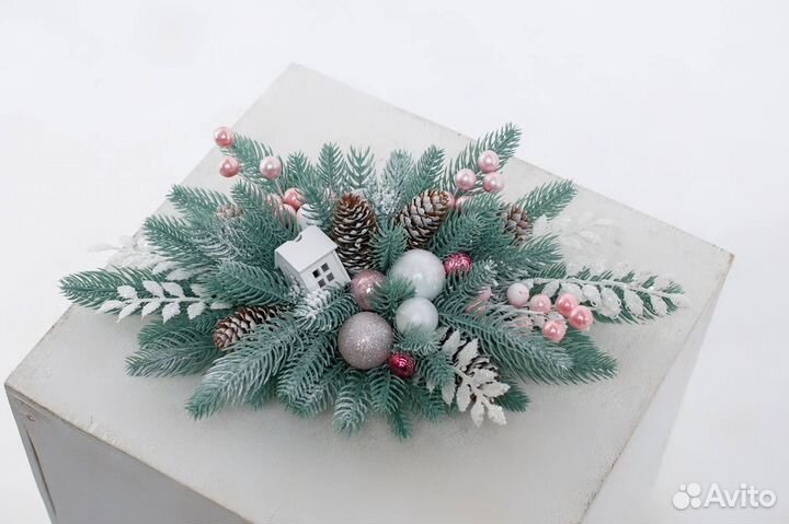 Новогодняя композиция на стол