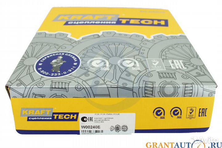 Сцепление на газель 4216, 402, 405, 406 krafttech