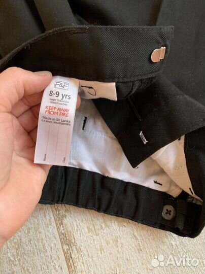 Школьные брюки 128-134р + рубашка