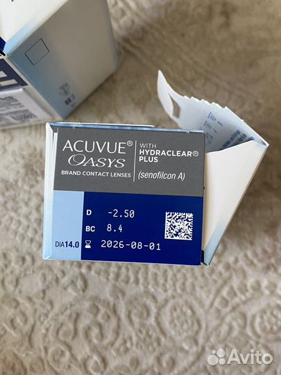 Линзы acuvue oasys двухнедельные