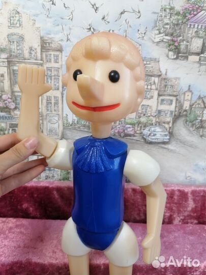 Игрушка Буратино дутый пластик СССР