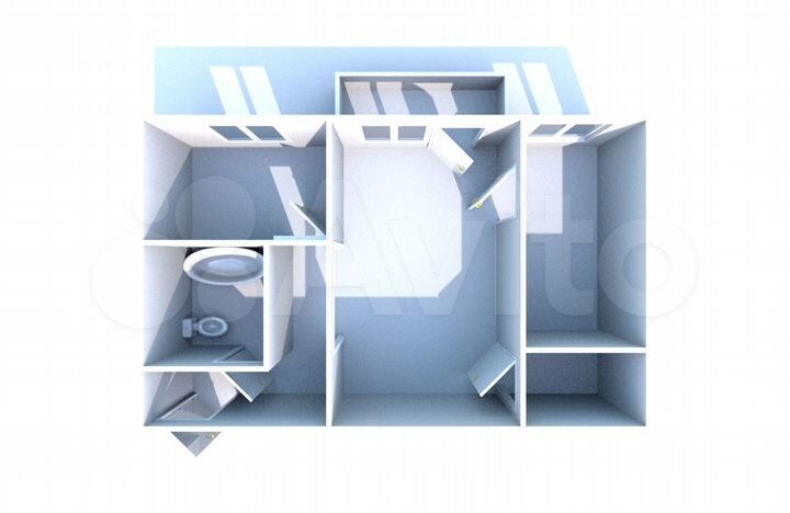 2-к. квартира, 43,2 м², 3/4 эт.