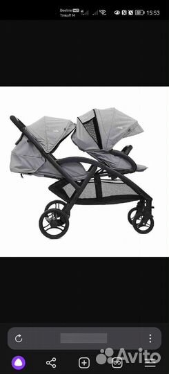 Коляска для двойни или погодок Joie Evalite Duo